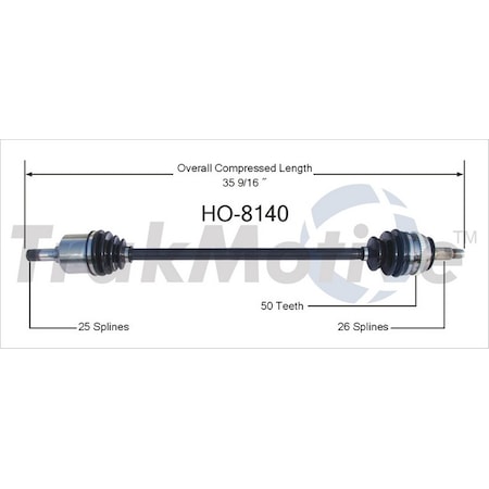 Surtrack Axle Cv Axle Shaft, Ho-8140 HO-8140